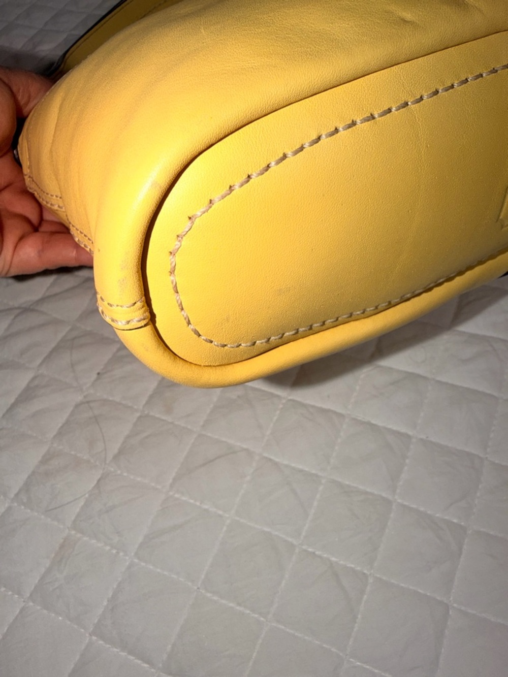 Coach Yellow Leather Shoulder Bag - Picture 13 of 13